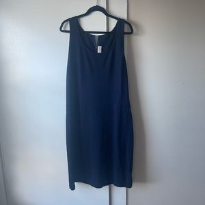 ST. JOHN COLLECTION NAVY SHIFT DRESS